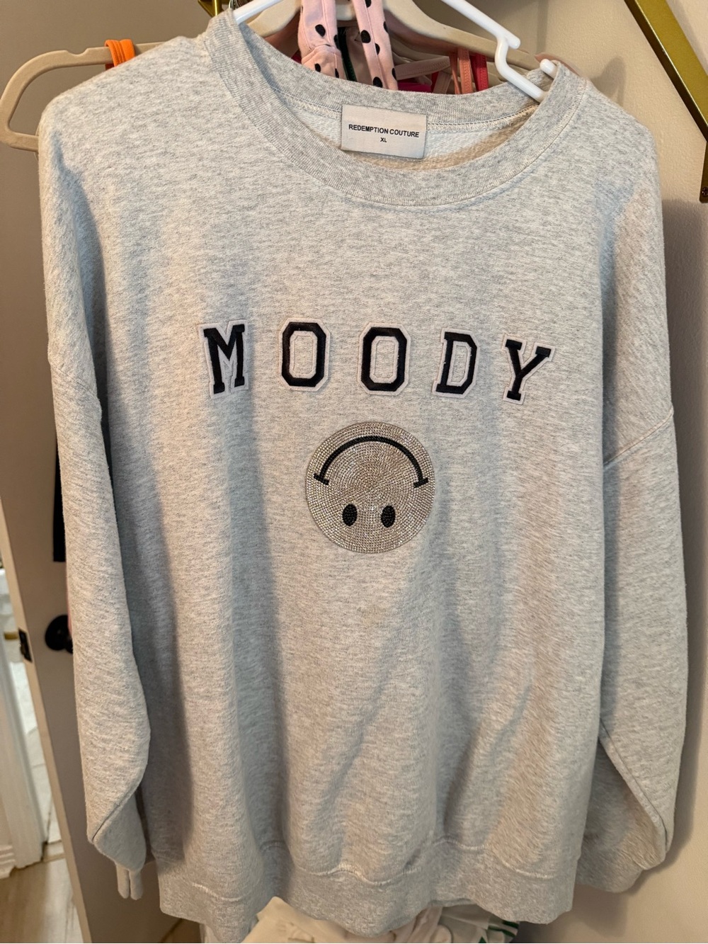 Redemption Couture Moody Grey Crewneck Sweatshirt